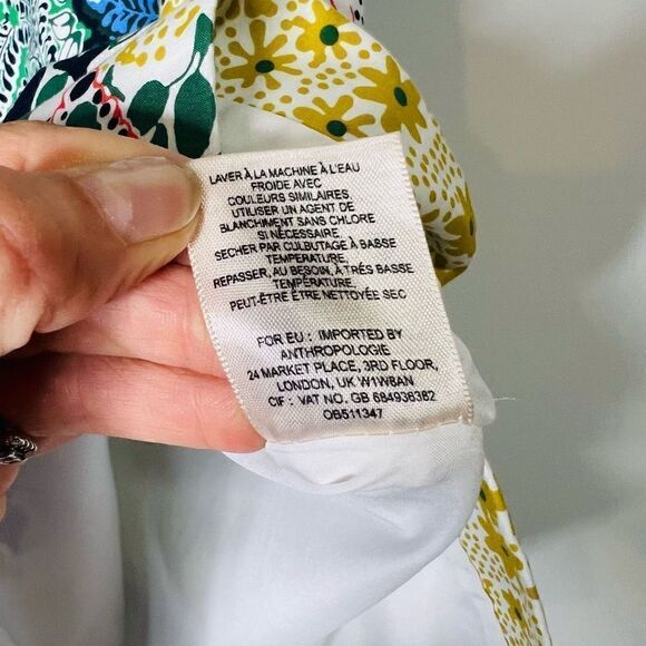 Moulinette Soeurs Anthropologie Floral Multicolored Pencil Skirt - Picture 9 of 10